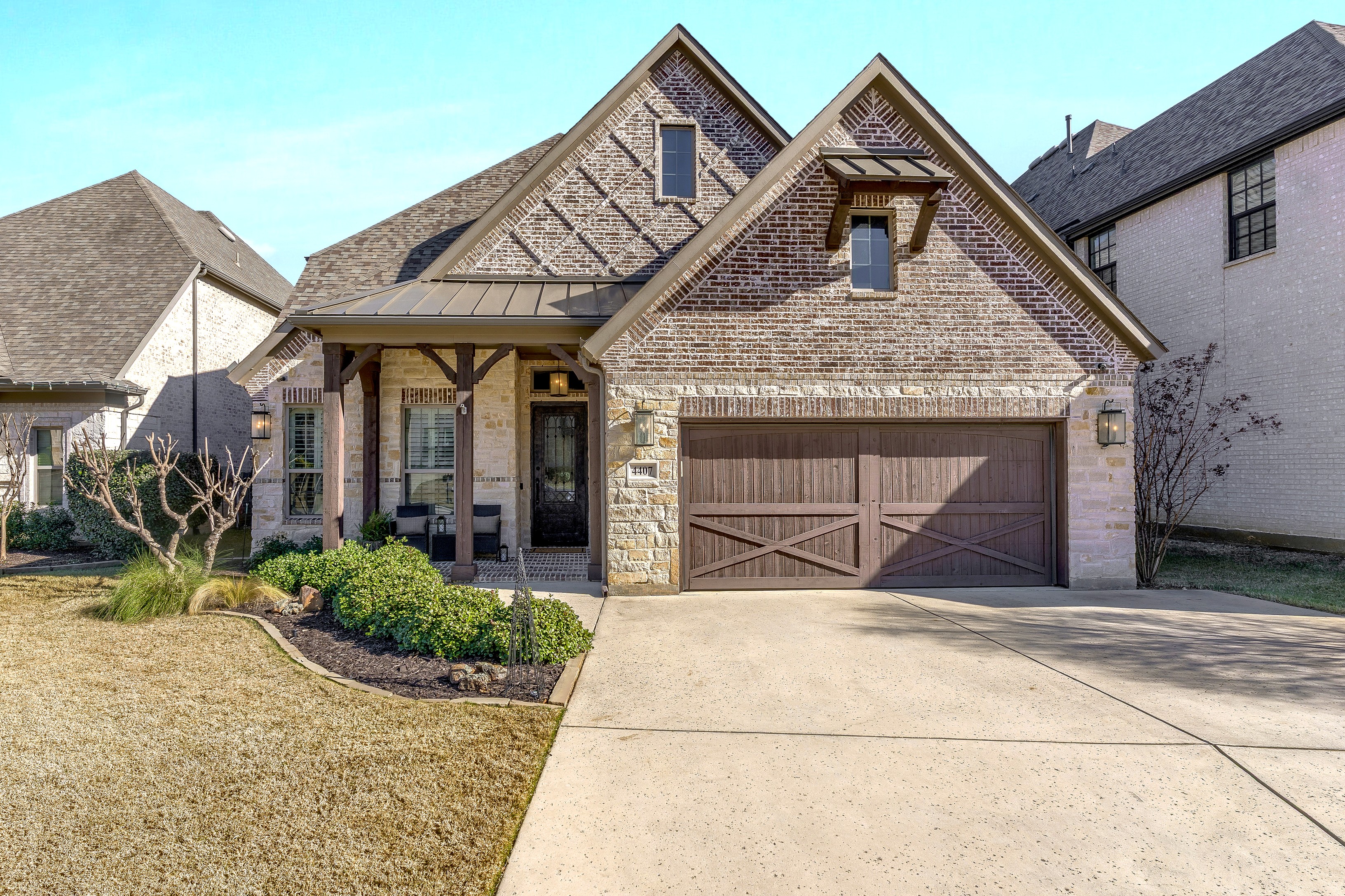 Driveway and entrance